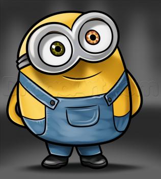 How to draw bob from minions easy tutorial steps