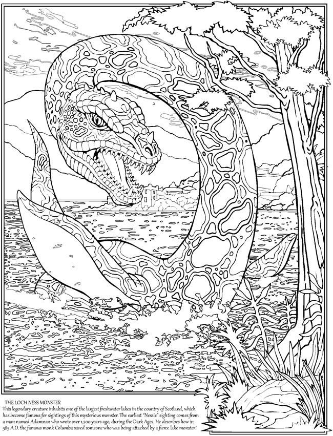 Wele to dover publications monster coloring pages coloring books adult coloring