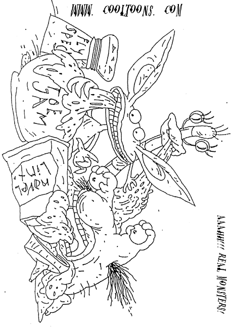 Aahh real monsters coloring pages