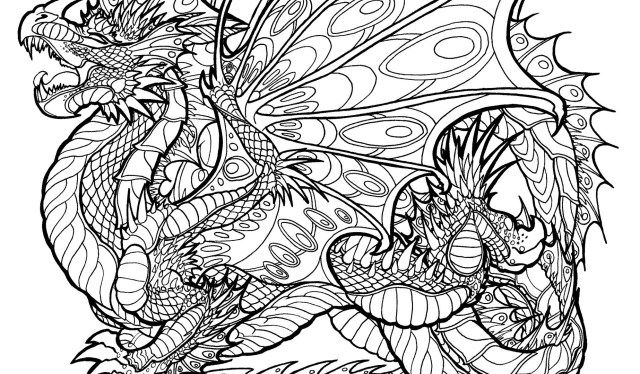 Great image of free dragon coloring pages