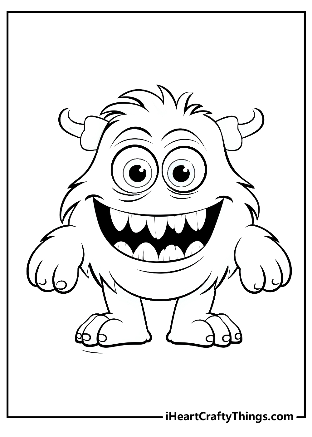 Monster coloring pages free printables