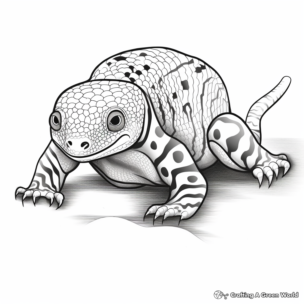 Lizard coloring pages