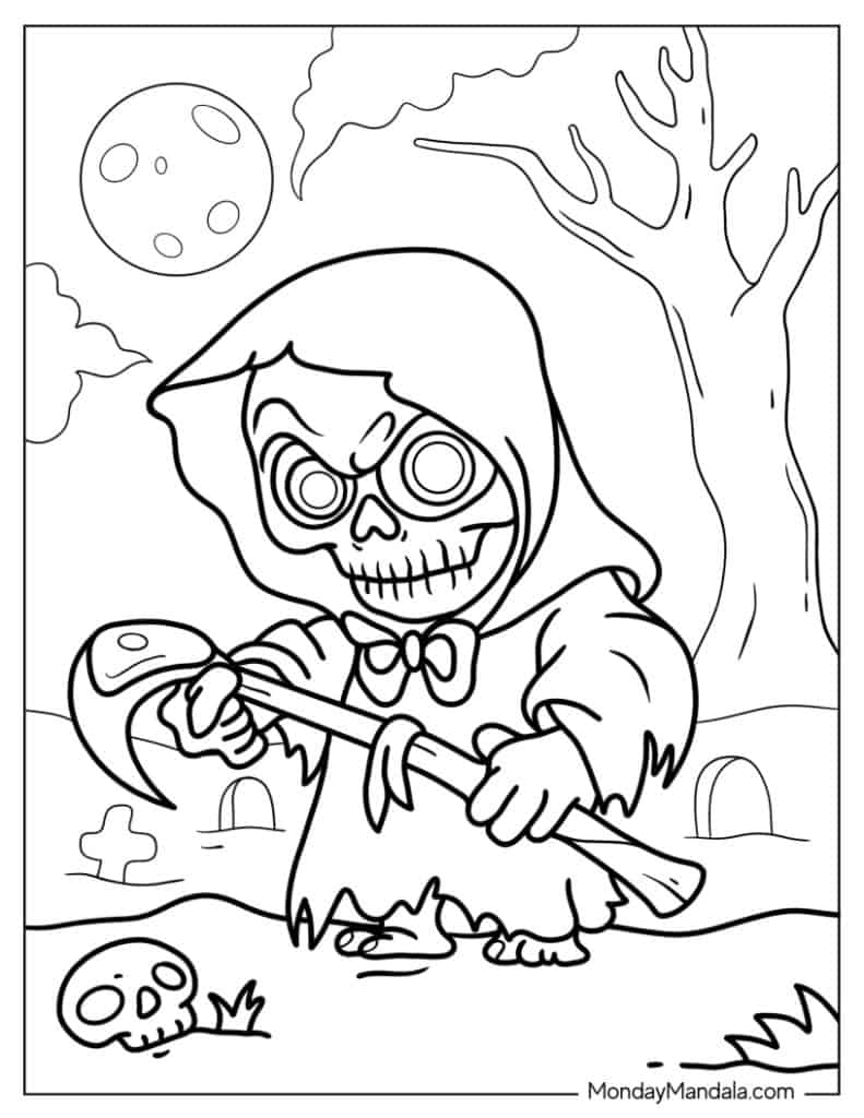 Monster coloring pages free pdf printables