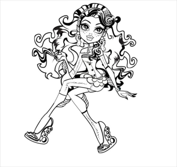 Monster high coloring pages