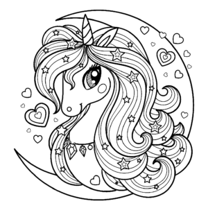 Moon coloring pages printable for free download