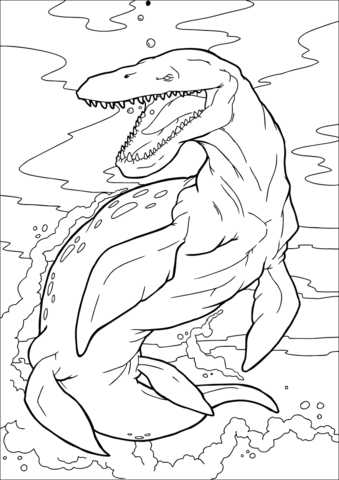 Mosasaur coloring pages free coloring pages