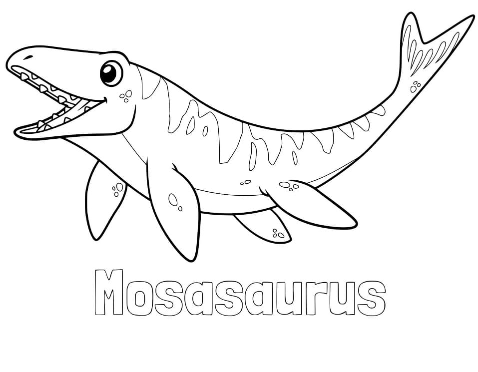 Adorable mosasaurus coloring page dinosaur coloring pages heart coloring pages coloring pages