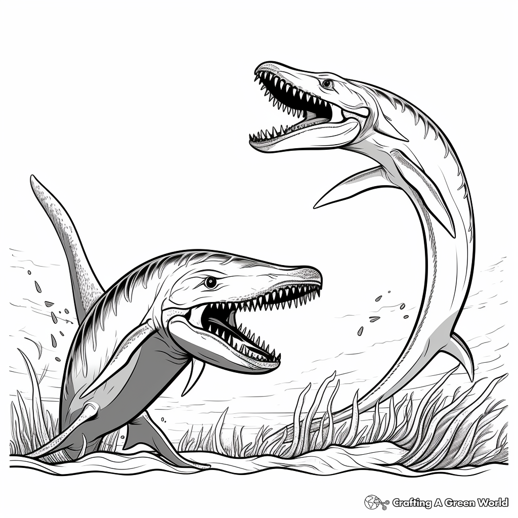 Plesiosaurus coloring pages