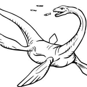 Plesiosaurus coloring pages printable for free download