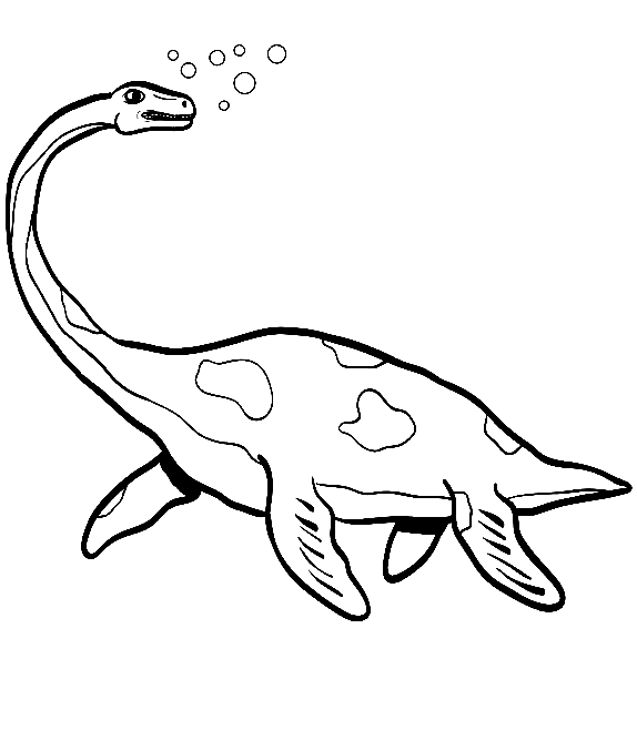 Plesiosaurus coloring pages printable for free download