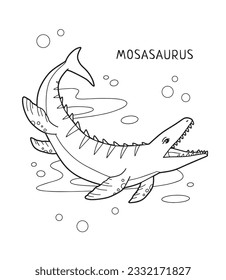 Mosasaurus over royalty