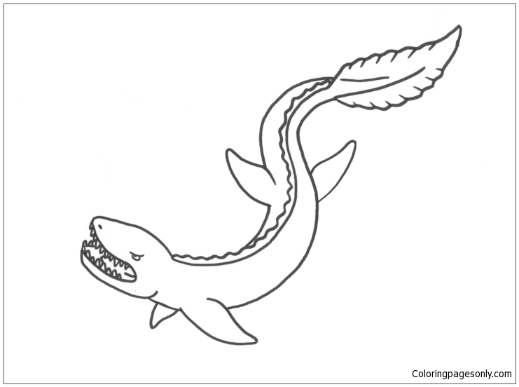 Mosasaur coloring pages