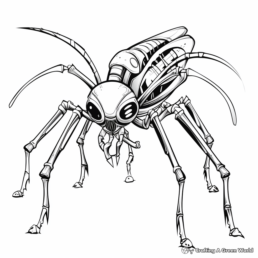 Mosquito coloring pages