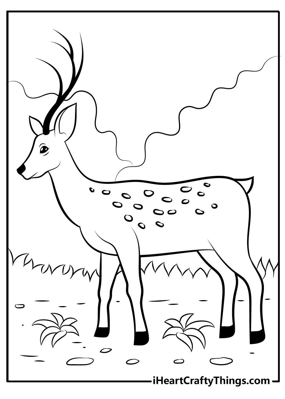 Deer coloring pages free printables