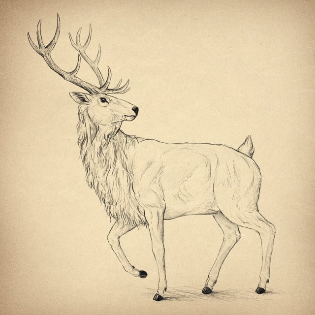 How to draw animals deer