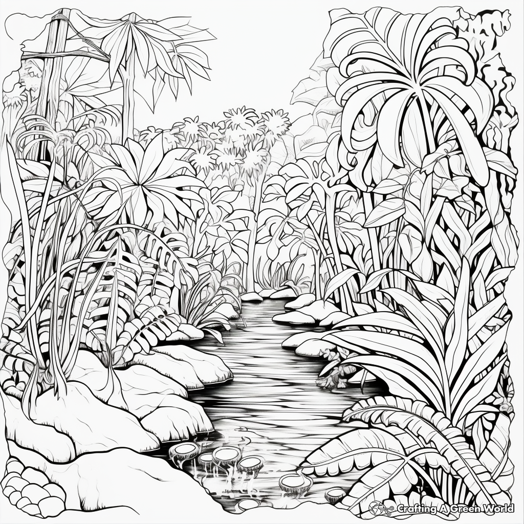 Nature coloring pages for adults