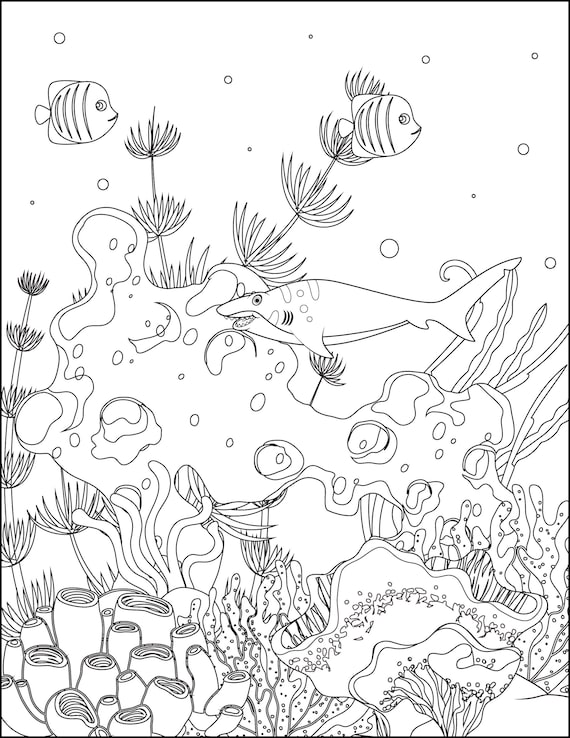 Ocean coloring pages