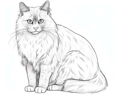 Realistic cat coloring pages cat coloring page coloring pages coloring pages to print