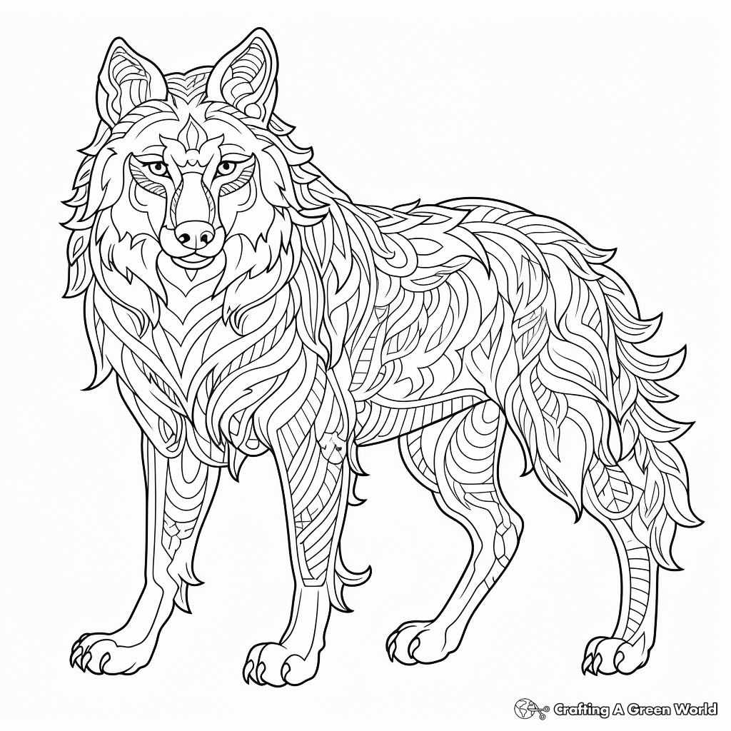 Wolf coloring pages