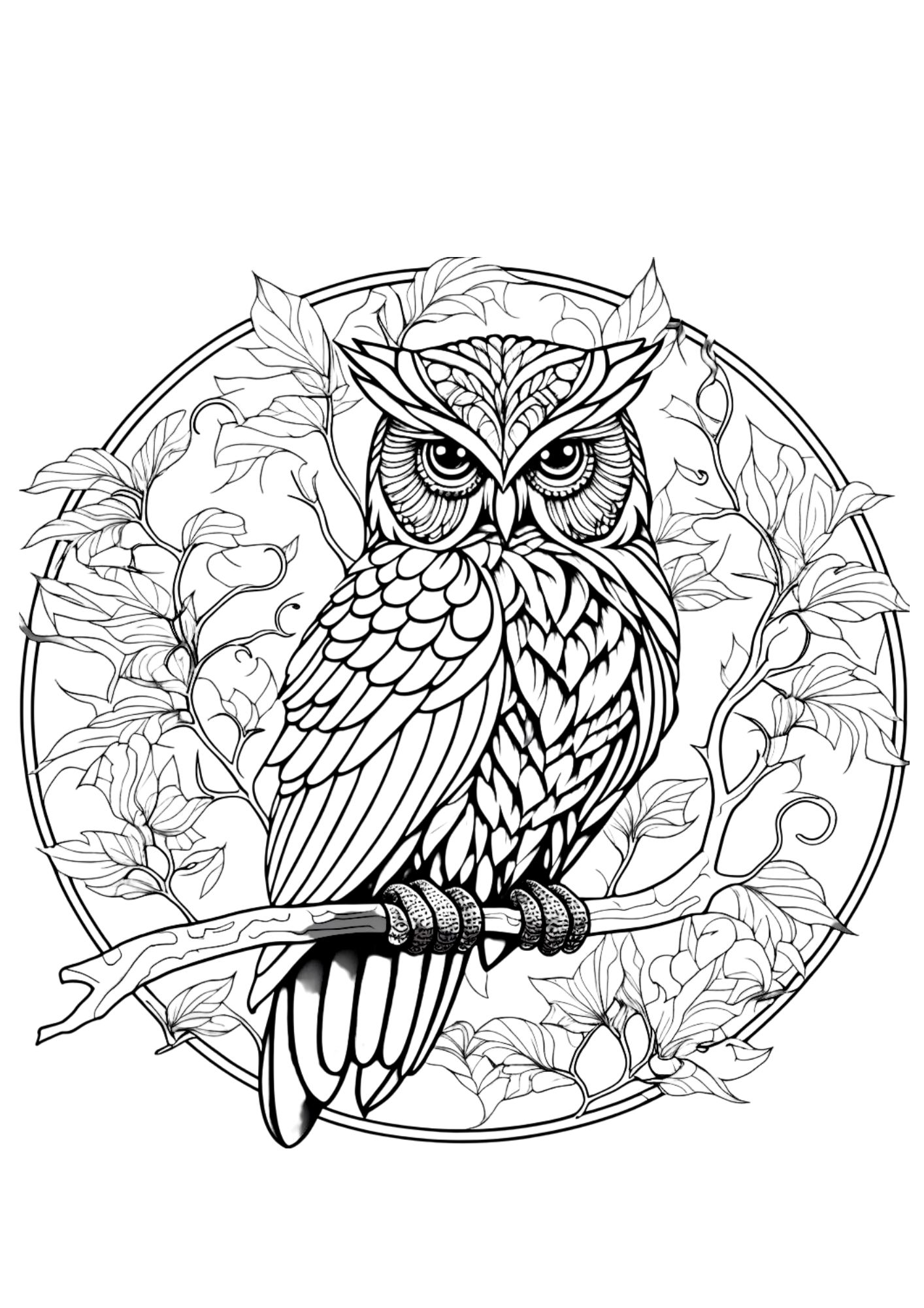 Hoot hoot owl coloring pages for everyone â free and printable