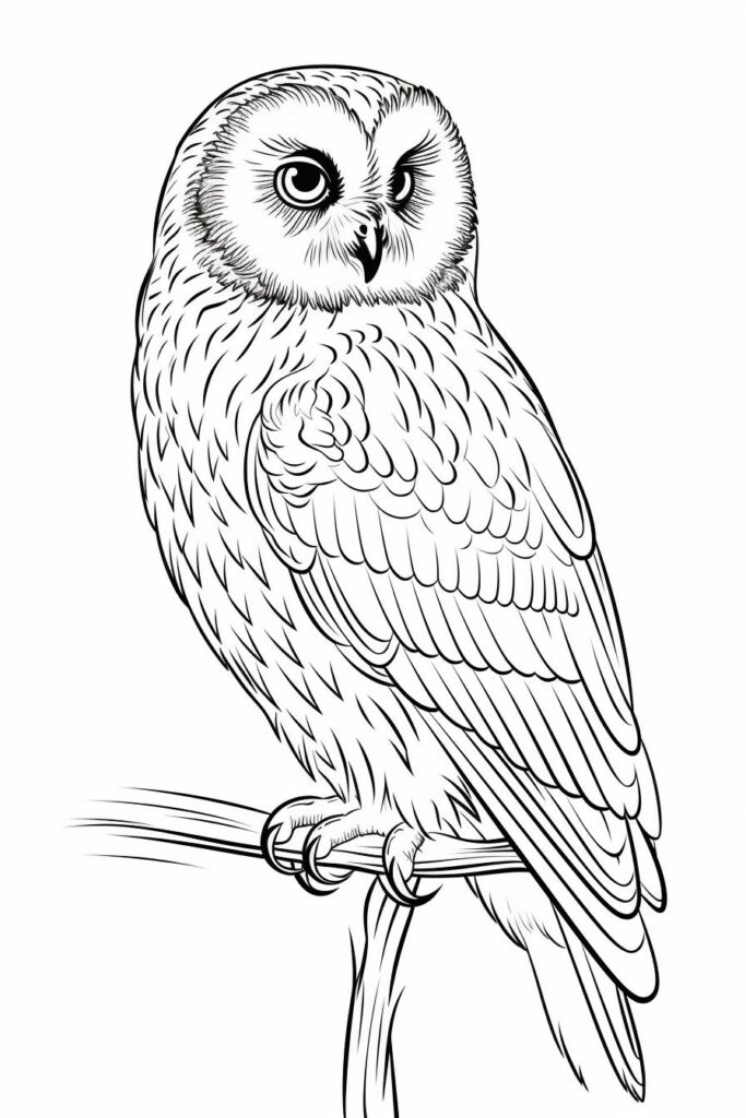 Owl coloring pages