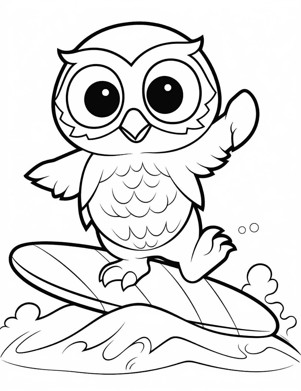 Fascinating owl coloring pages free printable