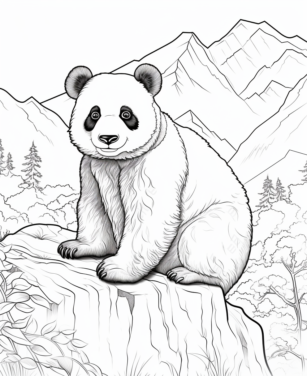 Panda coloring page coloring books for children years old coloring pages ñðñððµñðñðññ