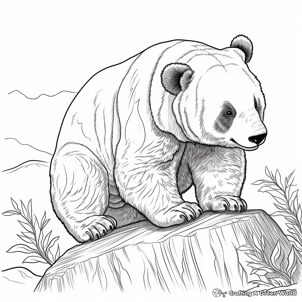 Panda for adults coloring pages