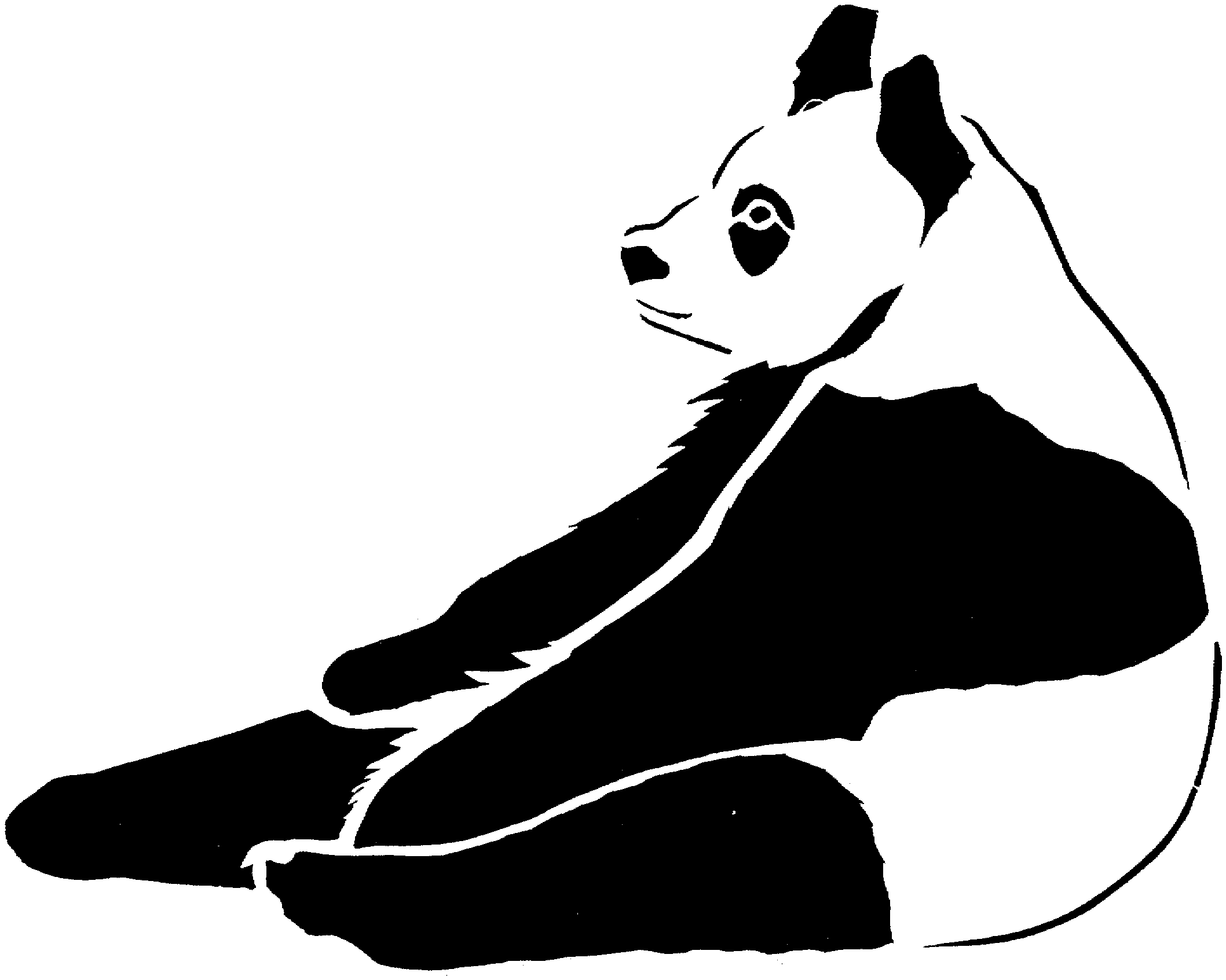 Free panda bear coloring pages