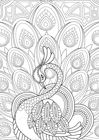 Peacocks coloring pages free coloring pages