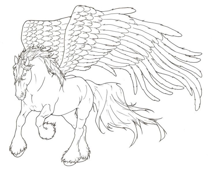 Pegasus lineart by requay on deviantart horse coloring pages animal coloring pages coloring book art