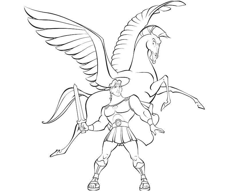 Free printable pegasus coloring pages for kids