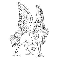 Top free printable pegasus coloring pages for toddlers