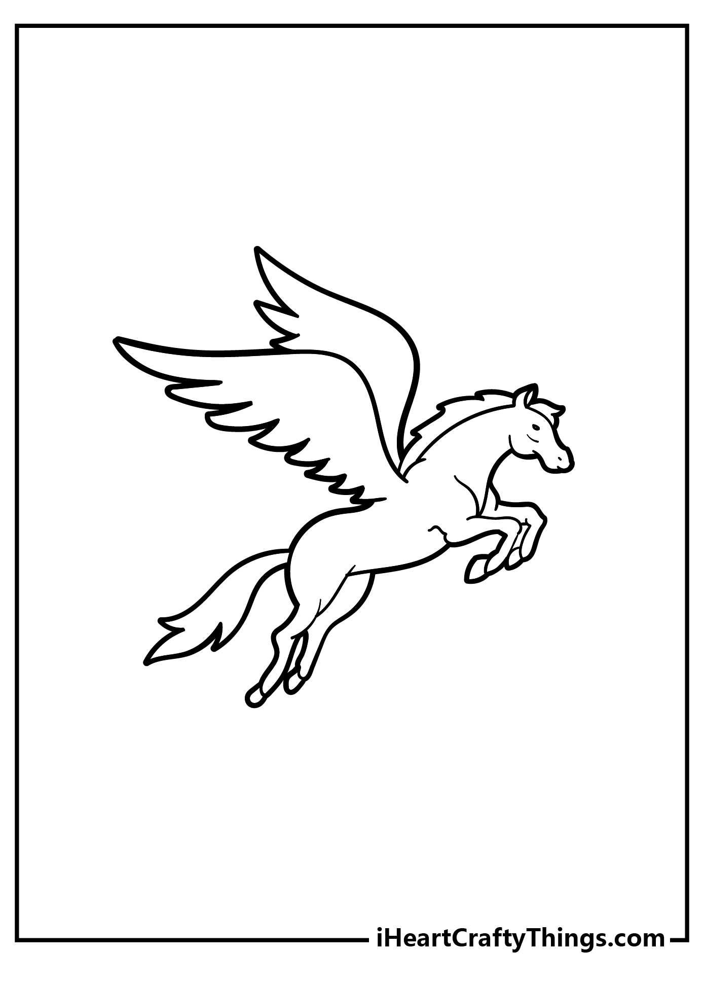 Pegasus coloring pages free printables