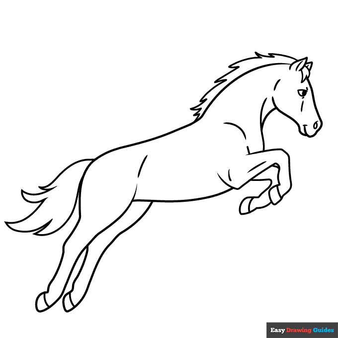 Free printable horse coloring pages for kids