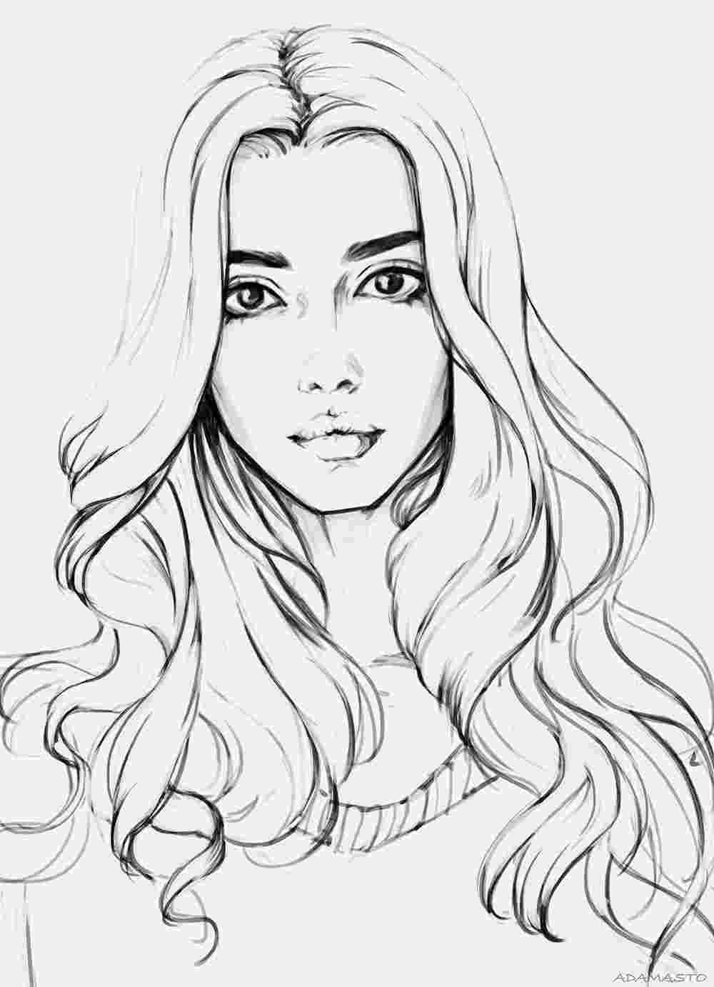 Art drawings beautiful realistic drawings coloring pages for girls