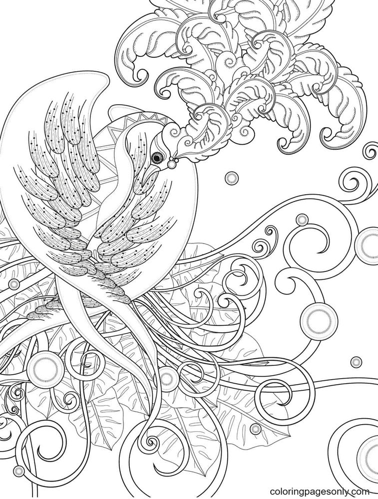 Phoenix coloring pages printable for free download