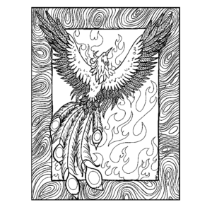 Phoenix coloring pages printable for free download