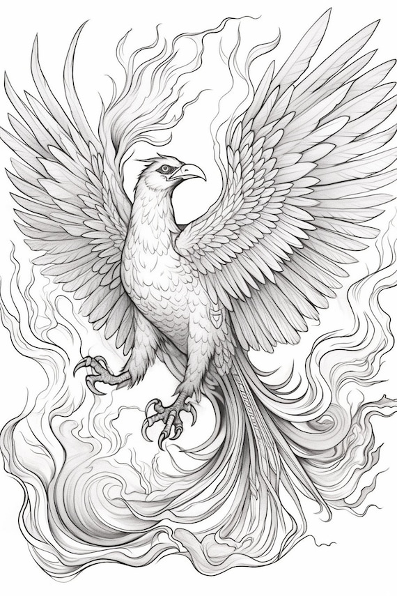 Phoenix coloring pages