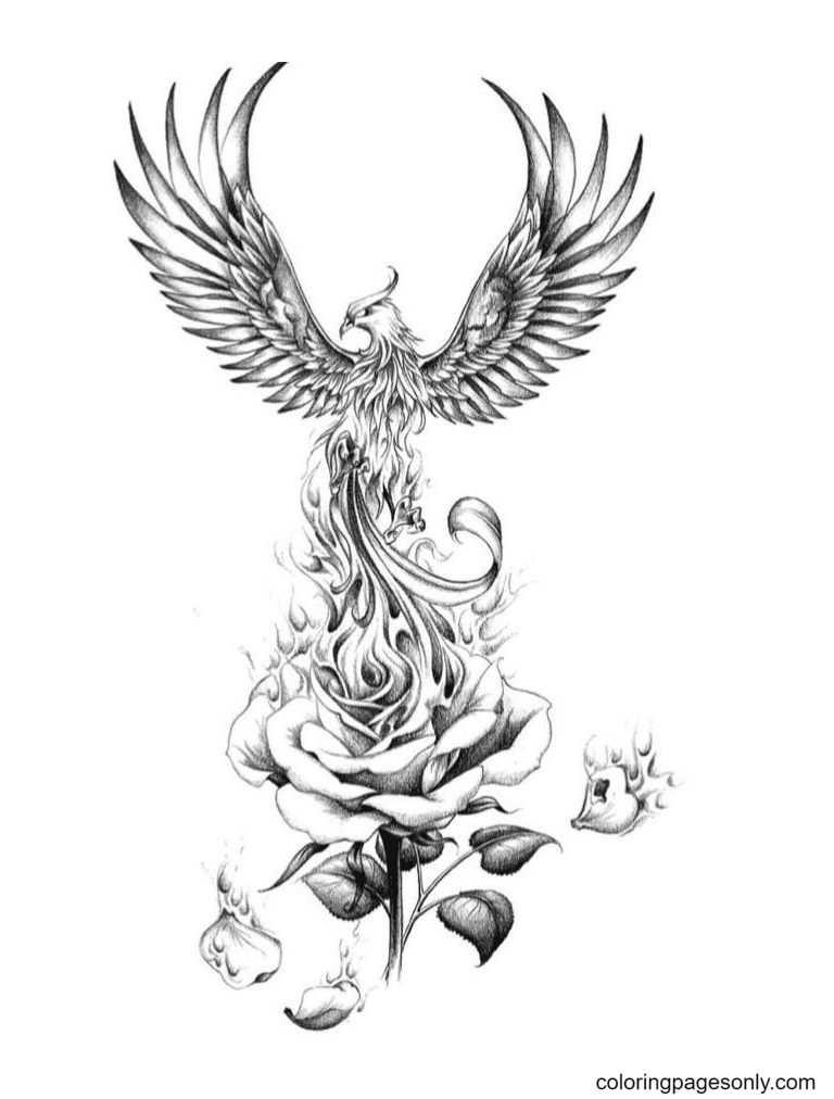 Phoenix coloring pages