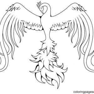 Phoenix coloring pages printable for free download