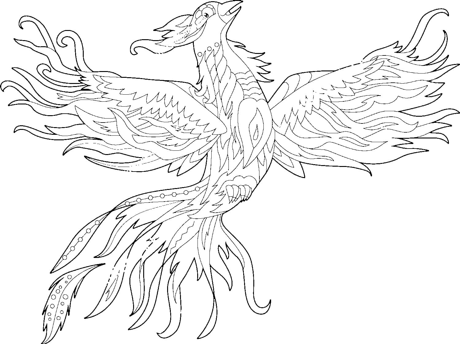 Phoenix coloring pages free printable coloring pages