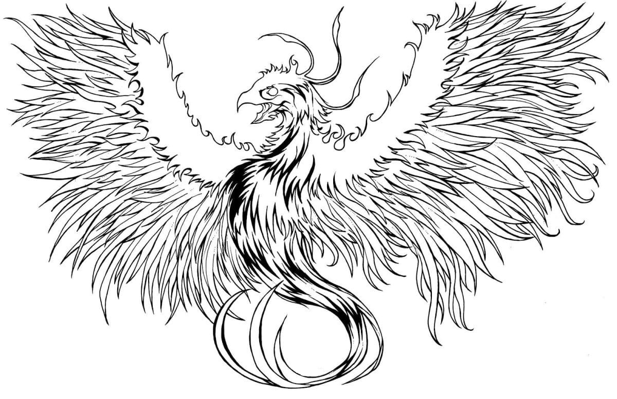 Phoenix coloring pages