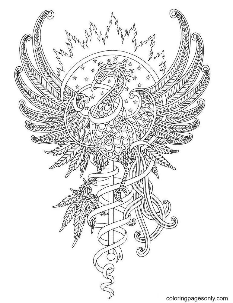 Phoenix coloring pages