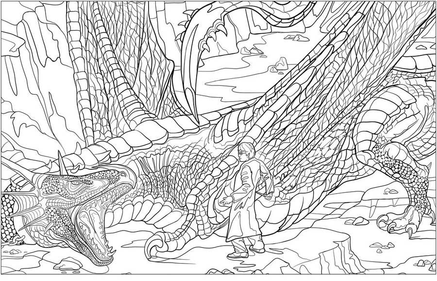 This stunning harry potter coloring book exists and youll want to buy it asap