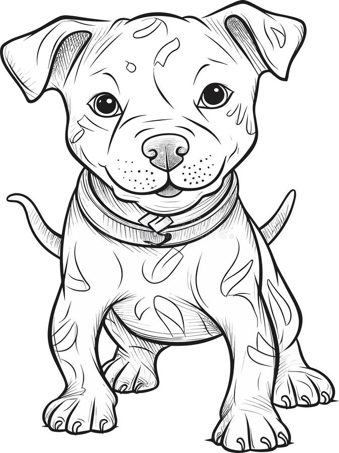 Dogs coloring pages stock illustrations â dogs coloring pages stock illustrations vectors clipart