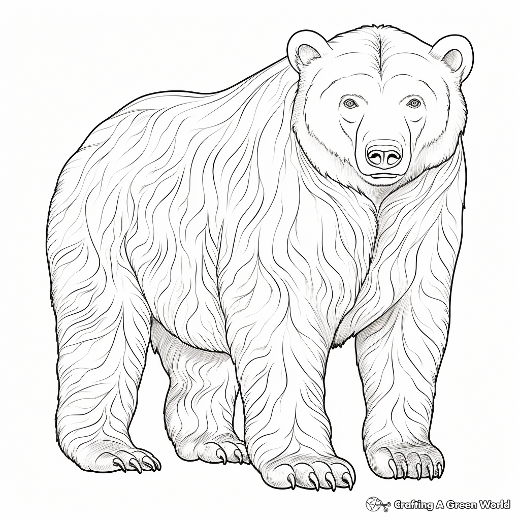 Polar bear coloring pages