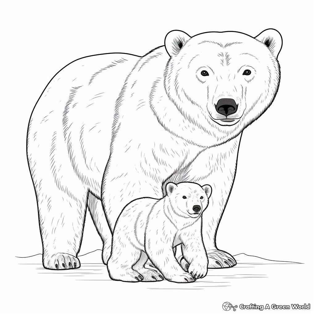 Polar bear coloring pages