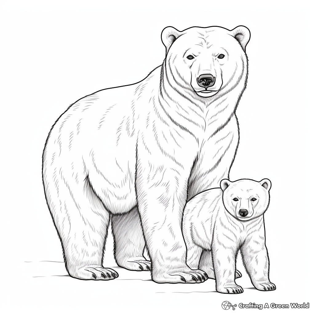 Polar bear coloring pages