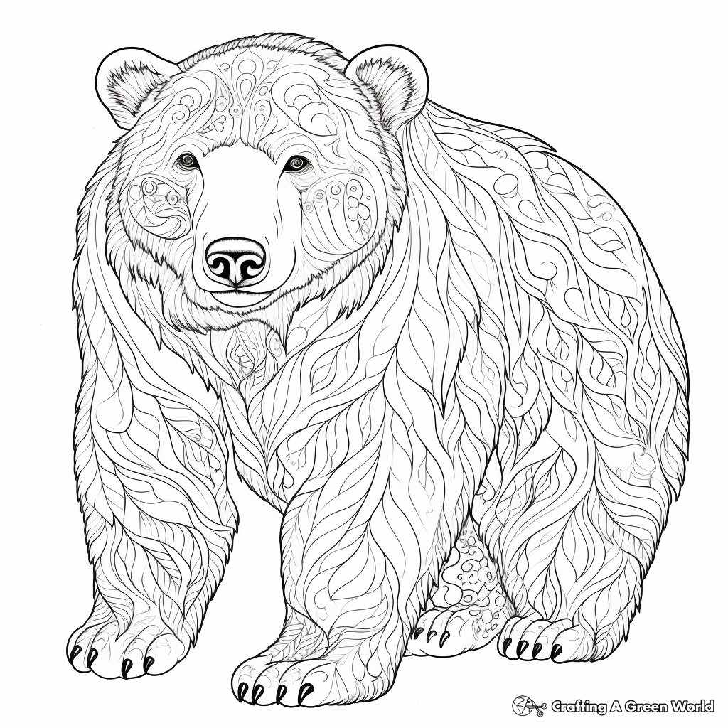 Polar bear coloring pages